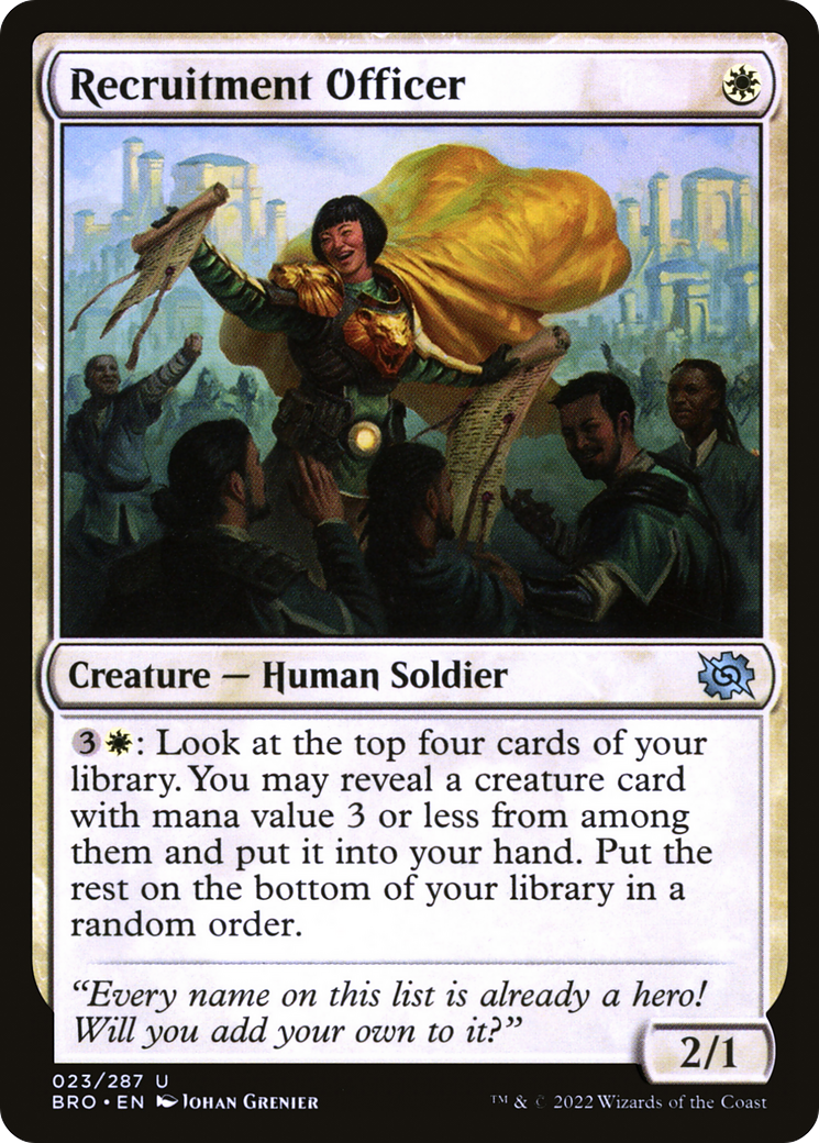 Image of Recruitment Officer [The Brothers' War]