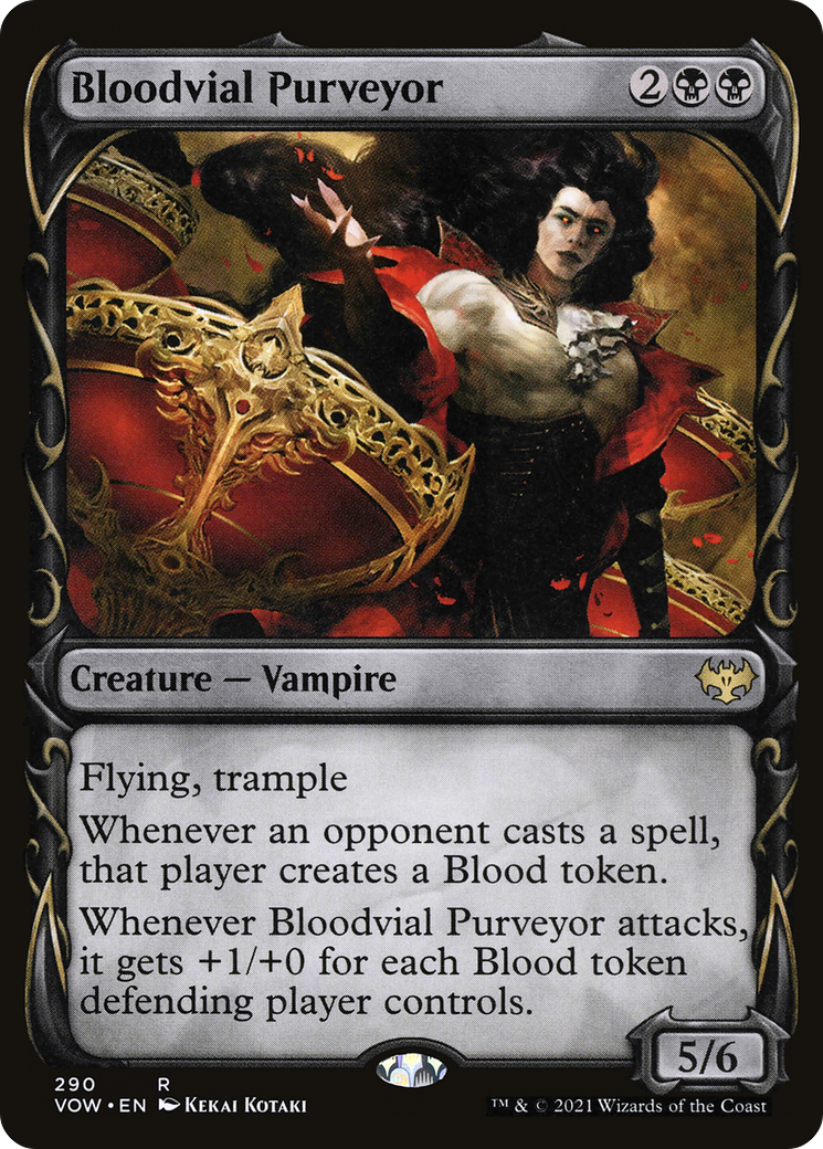 Image of Bloodvial Purveyor (Showcase Fang Frame) [Innistrad: Crimson Vow]
