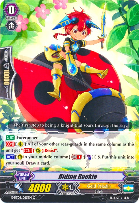 Image of Riding Rookie (G-BT08/055EN) [Absolute Judgment]