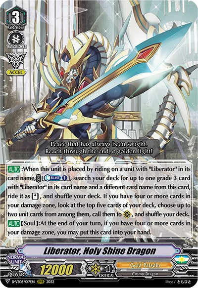 Image of Liberator, Holy Shine Dragon (D-VS06/017EN) [V Clan Collection Vol.6]