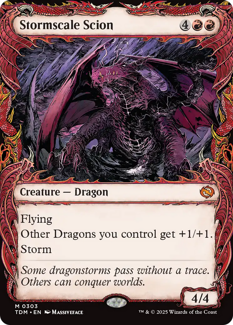Image of Stormscale Scion (Showcase) [Tarkir: Dragonstorm]