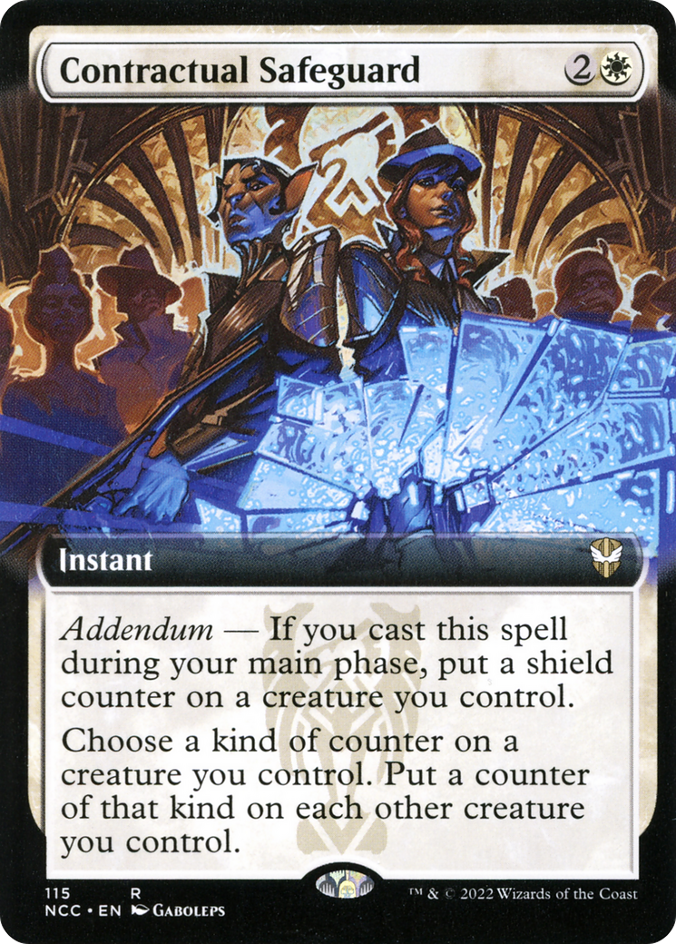 Image of Contractual Safeguard (Extended Art) [Streets of New Capenna Commander]