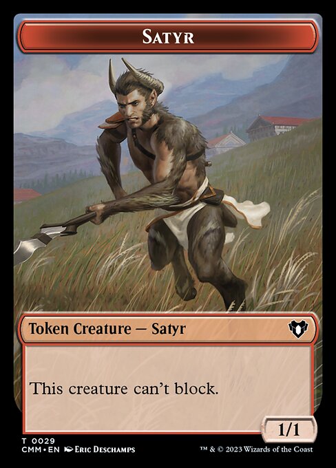 Image of Eldrazi Scion // Satyr Double-Sided Token [Commander Masters Tokens]