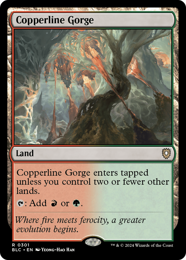 Image of Copperline Gorge [Bloomburrow Commander]