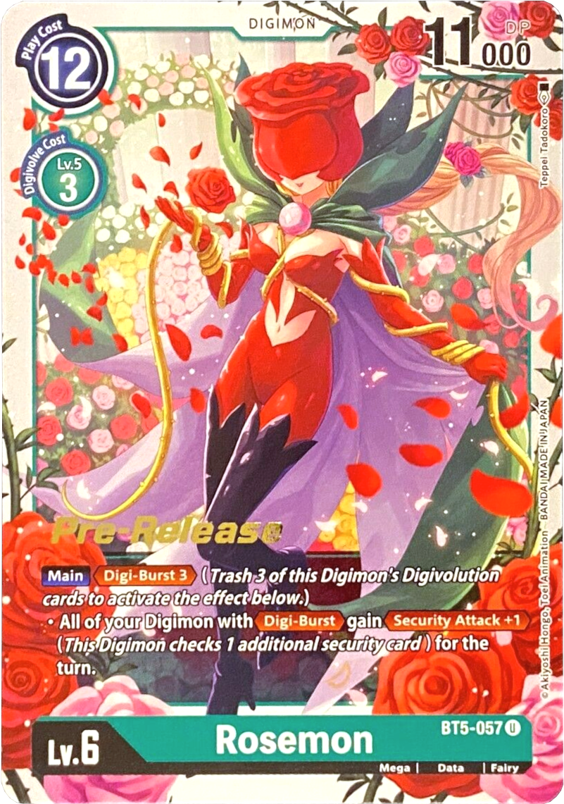 Image of Rosemon [BT5-057] [Battle of Omni Pre-Release Promos]