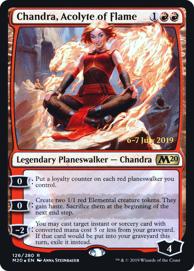 Image of Chandra, Acolyte of Flame [Core Set 2020 Prerelease Promos]