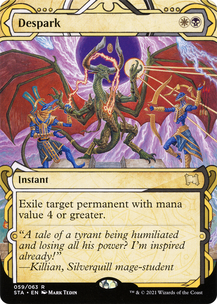 Image of Despark (STA-059) - Strixhaven Mystical Archive: (Showcase) (Borderless) Etched Foil