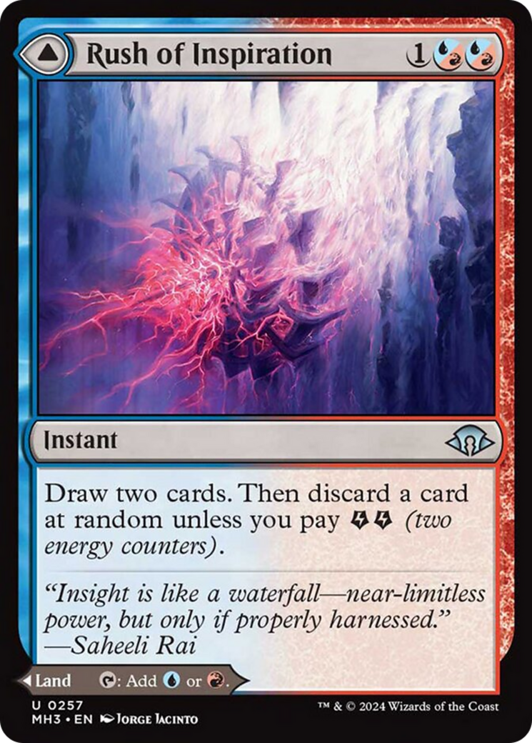 Image of Rush of Inspiration // Crackling Falls [Modern Horizons 3]