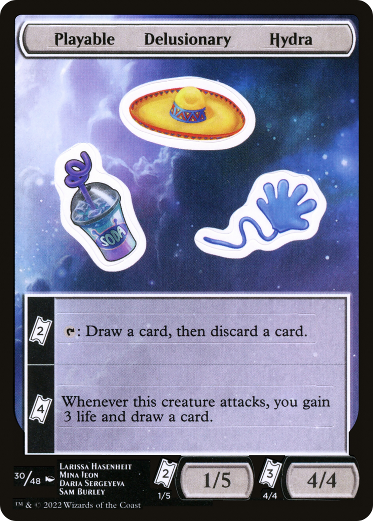 Image of Playable Delusionary Hydra [Unfinity Stickers]