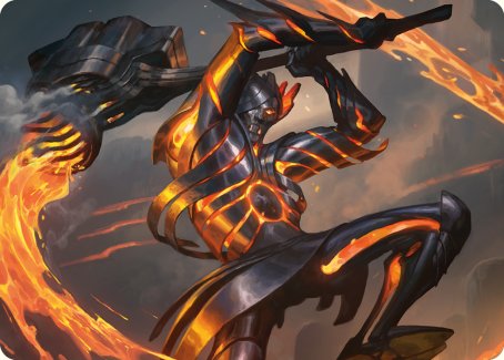 Image of Forgehammer Centurion Art Card [Phyrexia: All Will Be One Art Series]