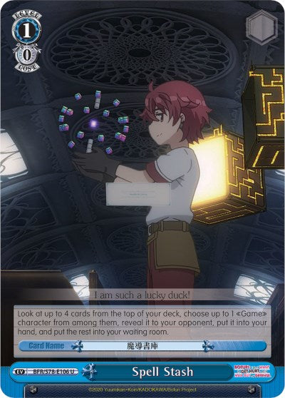 Image of Spell Stash (BFR/S78-E106 U) [BOFURI: I Don't Want to Get Hurt, so I'll Max Out My Defense]