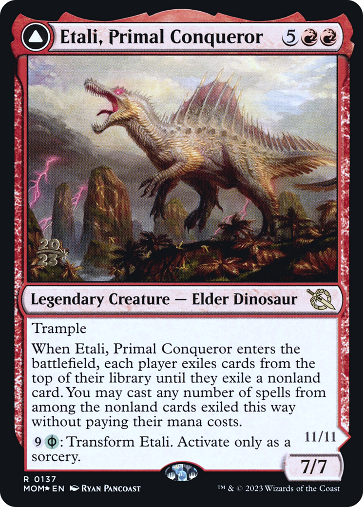 Image of Etali, Primal Conqueror // Etali, Primal Sickness [March of the Machine Prerelease Promos]