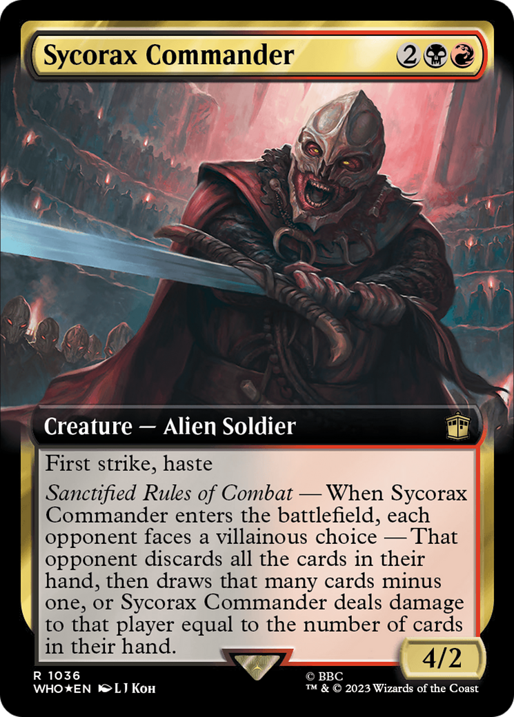 Image of Sycorax Commander (Extended Art) (Surge Foil) [Doctor Who]
