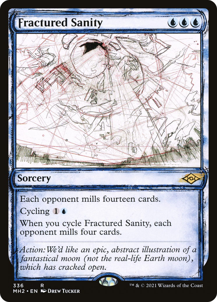 Image of Fractured Sanity (Sketch) [Modern Horizons 2]