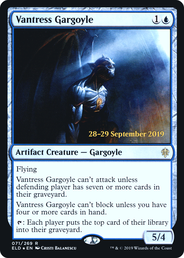 Image of Vantress Gargoyle [Throne of Eldraine Prerelease Promos]