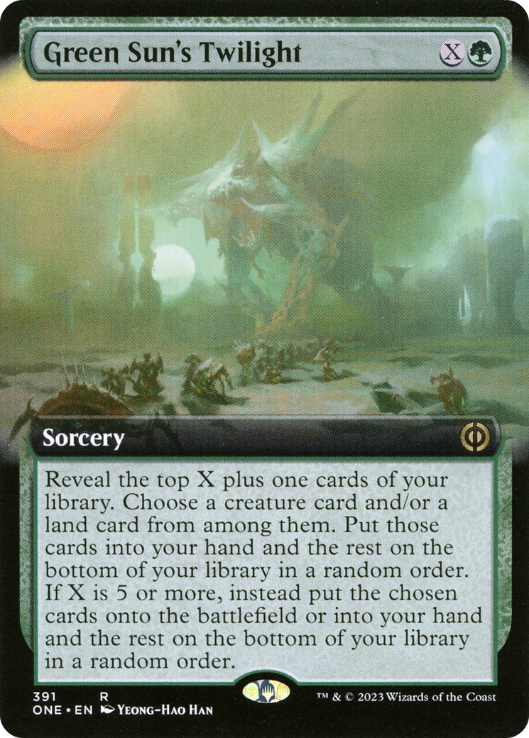 Image of Green Sun's Twilight (Extended Art) [Phyrexia: All Will Be One]