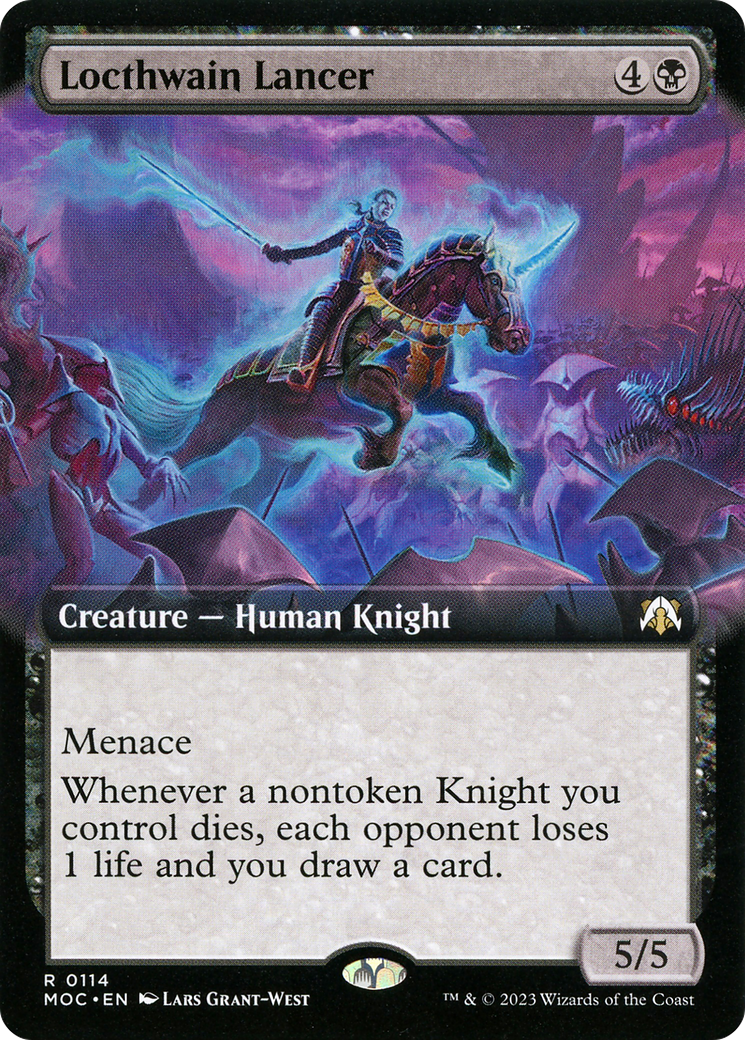 Image of Locthwain Lancer (Extended Art) (MOC-114) - March of the Machine Commander: (Extended Art) Foil
