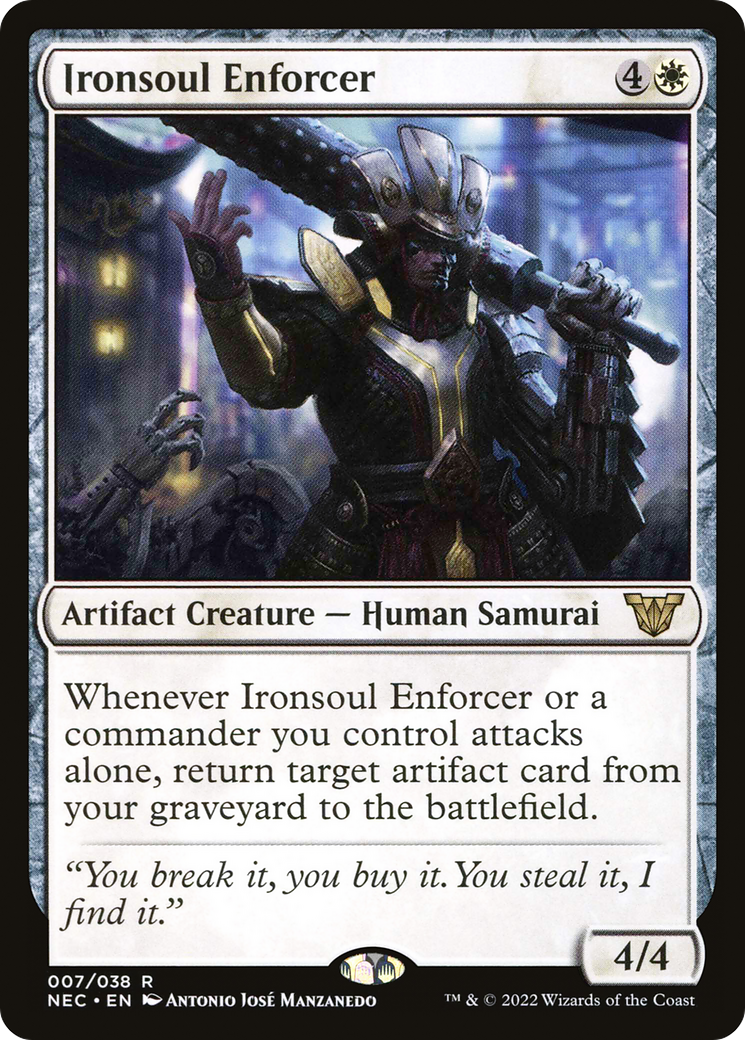 Image of Ironsoul Enforcer [Kamigawa: Neon Dynasty Commander]
