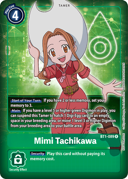 Image of Mimi Tachikawa [BT1-089] (Buy-A-Box Promo) [Release Special Booster Ver.1.0 Promos]