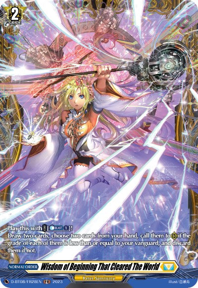Image of Wisdom of Beginning That Cleared The World (D-BT08/FR28EN) [Minerva Rising]