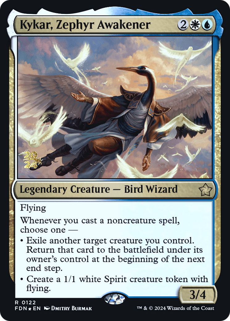Image of Kykar, Zephyr Awakener [Foundations Prerelease Promos]