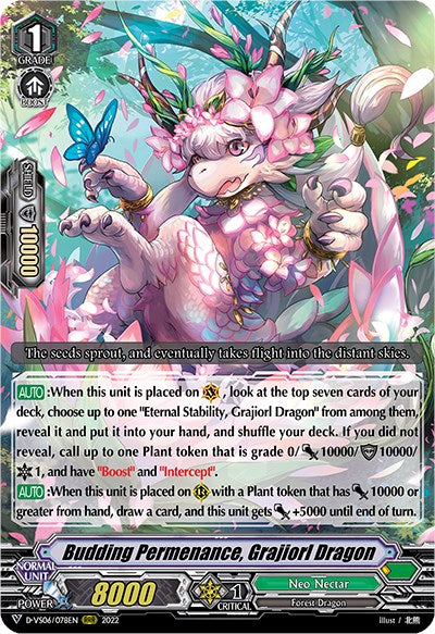 Image of Budding Permenance, Grajiorl Dragon (D-VS06/078EN) [V Clan Collection Vol.6]