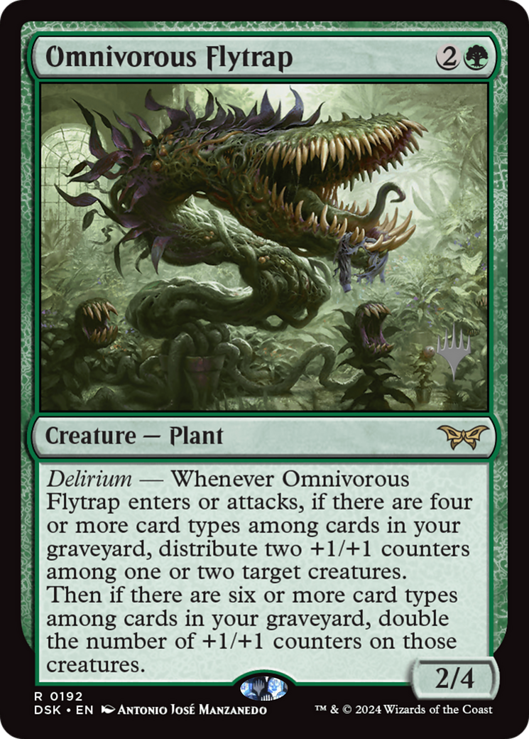 Image of Omnivorous Flytrap (Promo Pack) [Duskmourn: House of Horror Promos]