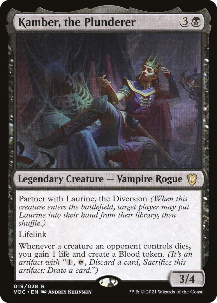 Image of Kamber, the Plunderer [Innistrad: Crimson Vow Commander]