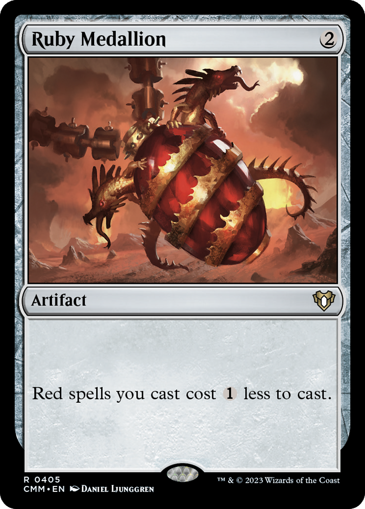 Image of Ruby Medallion [Commander Masters]