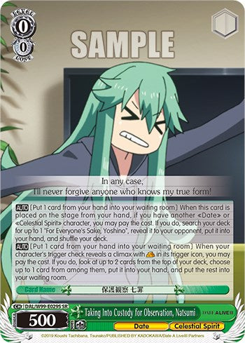 Image of Taking Into Custody for Observation, Natsumi [Date A Live Vol.2]