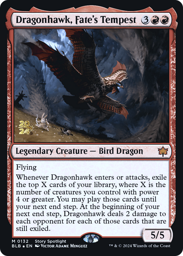 Image of Dragonhawk, Fate's Tempest [Bloomburrow Prerelease Promos]