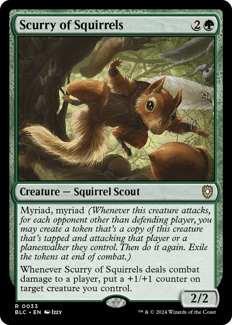 Image of Scurry of Squirrels [Bloomburrow Commander]
