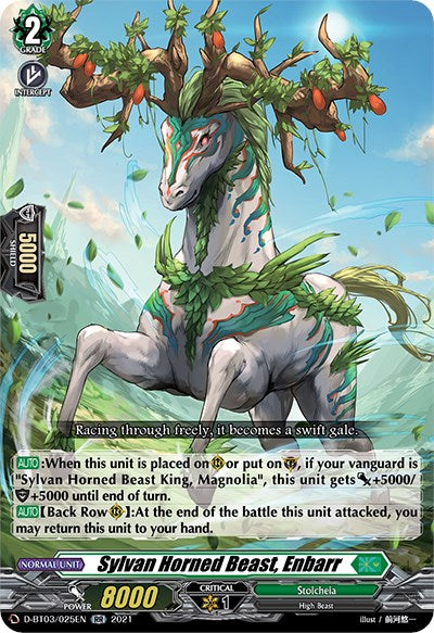 Image of Sylvan Horned Beast, Enbarr (D-BT03/025EN) [Advance of Intertwined Stars]
