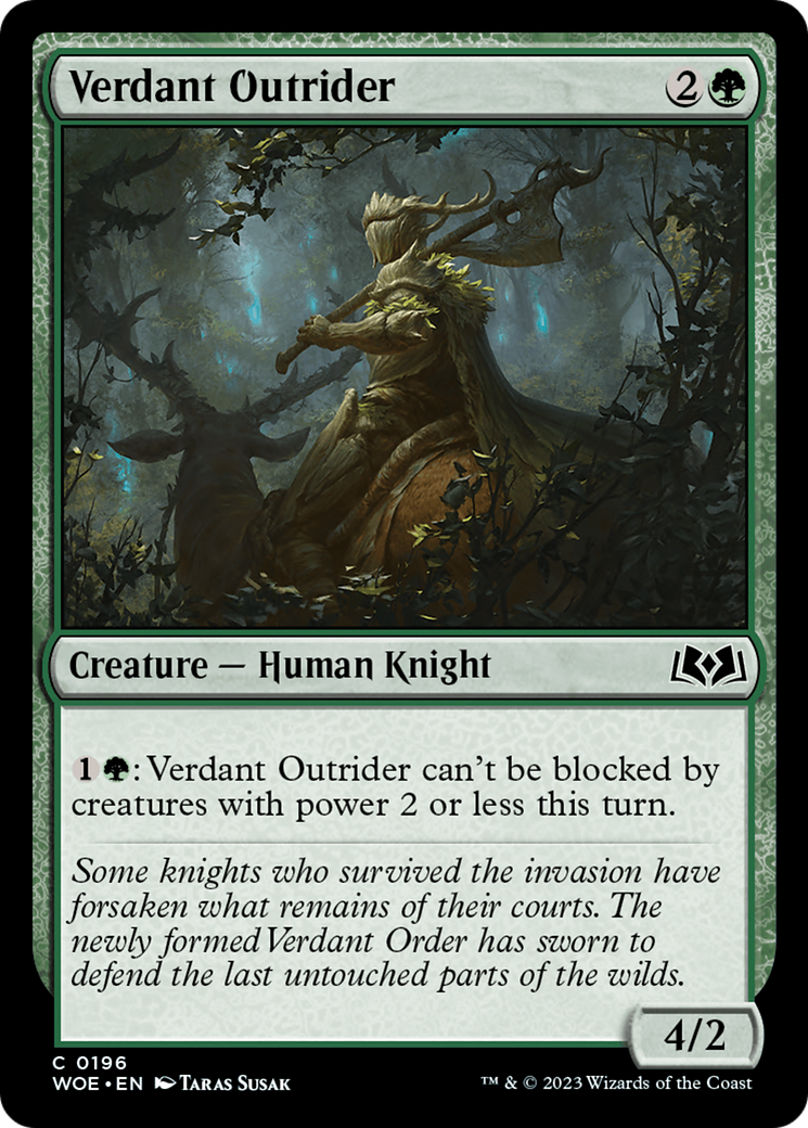 Image of Verdant Outrider [Wilds of Eldraine]