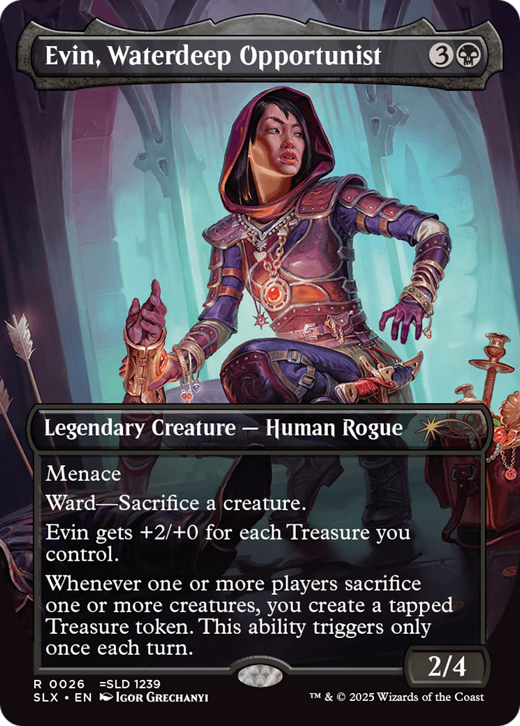 Image of Evin, Waterdeep Opportunist [Secret Lair: Universes Within]