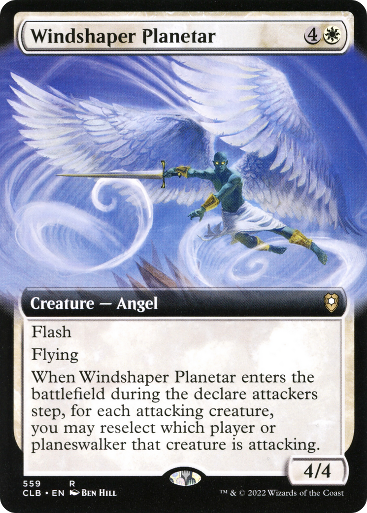 Image of Windshaper Planetar (Extended Art) [Commander Legends: Battle for Baldur's Gate]