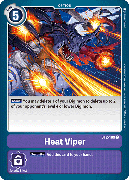 Image of Heat Viper [BT2-109] [Release Special Booster Ver.1.0]