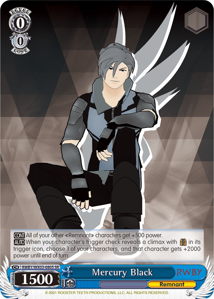 Image of Mercury Black (RWBY/WX03-080S SR) [RWBY]
