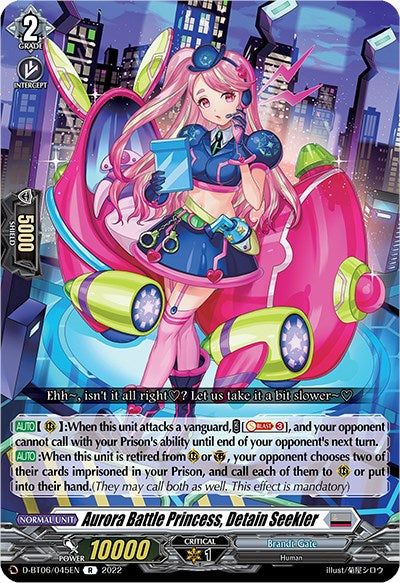 Image of Aurora Battle Princess, Detain Seekler (D-BT06/045EN) [Blazing Dragon Reborn]