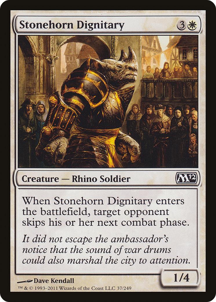 Image of Stonehorn Dignitary [Magic 2012]