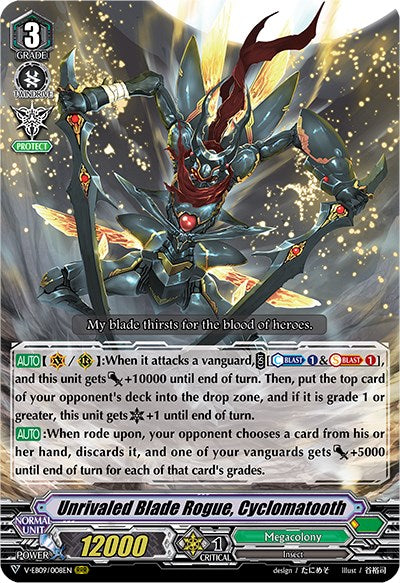 Image of Unrivaled Blade Rogue, Cyclomatooth (V-EB09/008EN) [The Raging Tactics]
