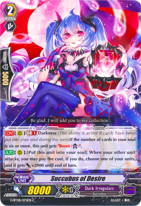 Image of Succubus of Desire (G-BT08/075EN) [Absolute Judgment]
