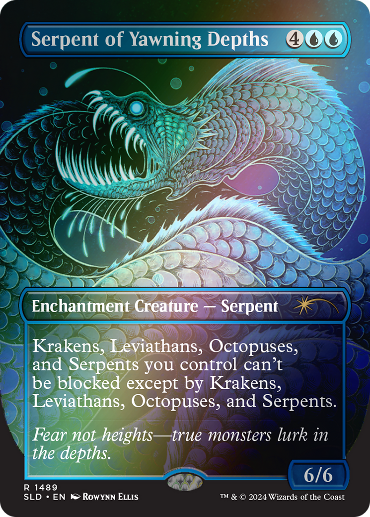 Image of Serpent of Yawning Depths (Rainbow Foil) [Secret Lair Drop Series]