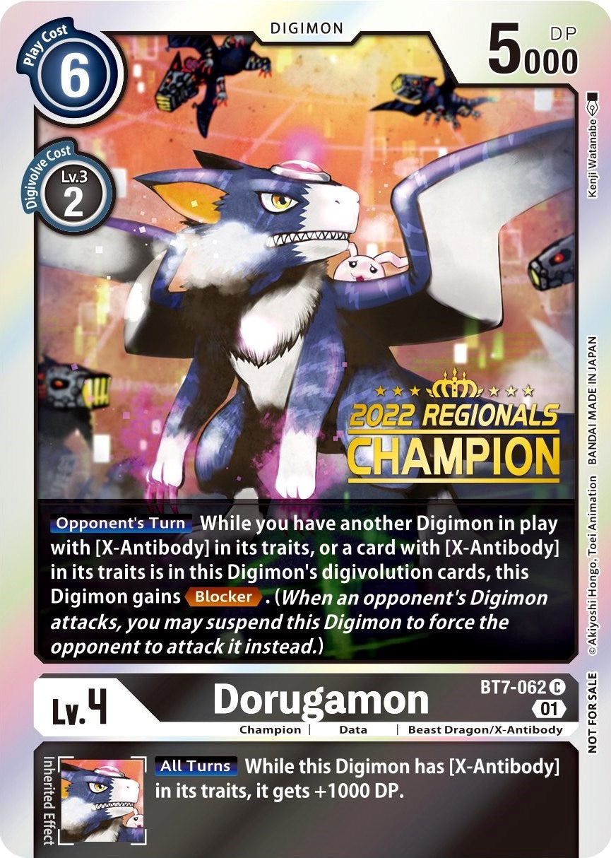 Image of Dorugamon [BT7-062] (2022 Championship Offline Regional) (Online Champion) [Next Adventure Promos]