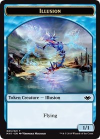 Image of Illusion (005) // Construct (017) Double-Sided Token [Modern Horizons Tokens]