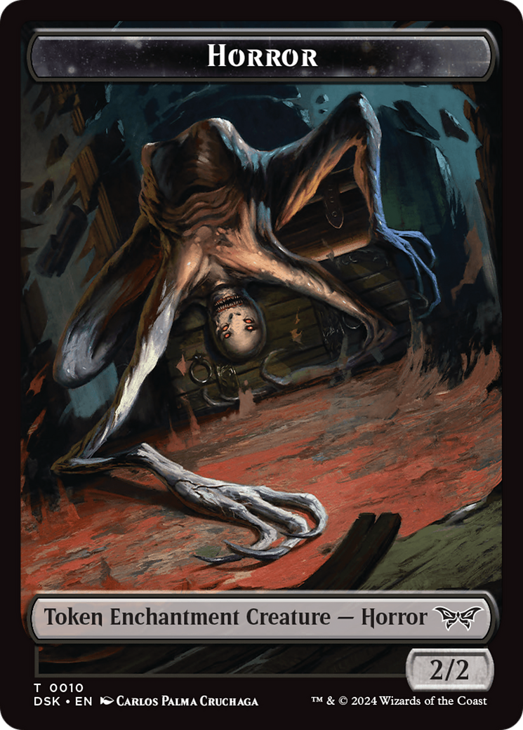 Image of Horror // Copy Double-Sided Token [Duskmourn: House of Horror Tokens]