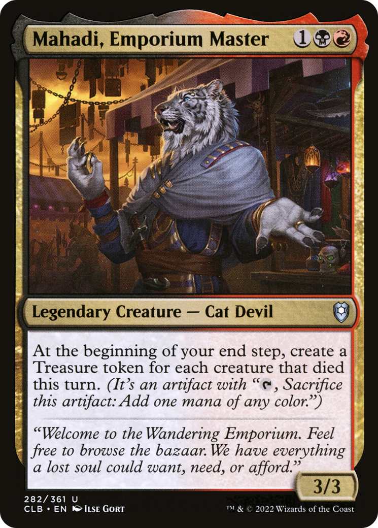 Image of Mahadi, Emporium Master [Commander Legends: Battle for Baldur's Gate]