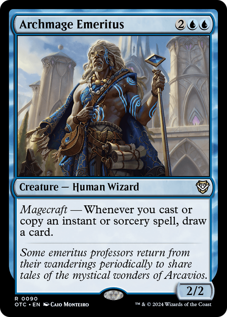 Image of Archmage Emeritus [Outlaws of Thunder Junction Commander]