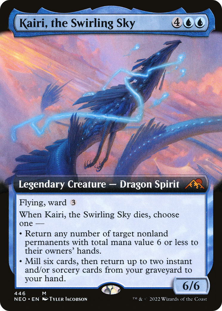 Image of Kairi, the Swirling Sky (Extended Art) [Kamigawa: Neon Dynasty]