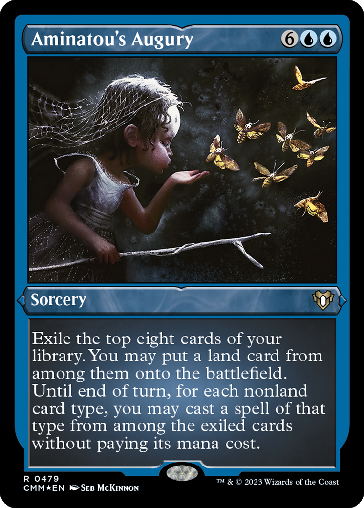 Image of Aminatou's Augury (Foil Etched) (CMM-479) - Commander Masters Foil